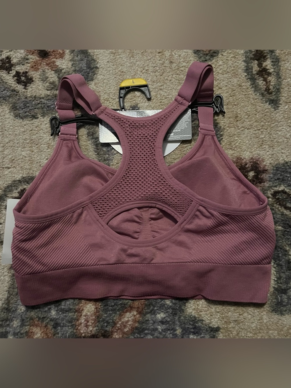 Avia Seamless Sports Bra - Mauve Pink - Picture 2 of 4